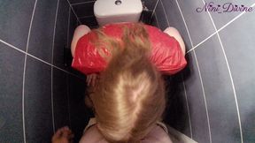 Big Natural Booty French Girl Fucked Hard in Nightclub Toilet.