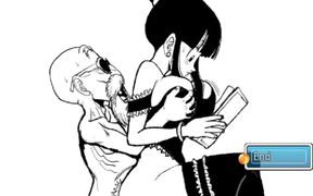 Old Man Massages Student's Big Tits and Ass