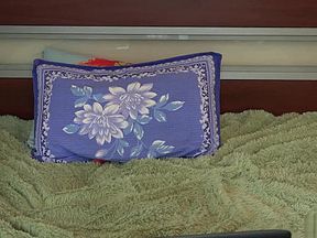 young fat woman with a hairy pussy in nylon pantyhose, anal with a toy