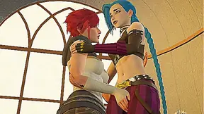 Vi Jinx Share Steamy Lesbian Encounter in Arcane – Ultra HD 4K60fps 3D