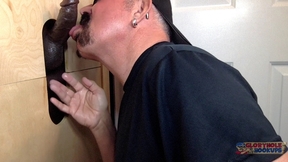 ”Huge Cock Man Cums Twice At Gloryhole”