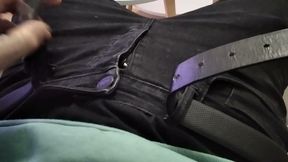 Handsome Guy with a Rich Fat Cock Fucks His Belt Buckle and Gives You His Cream