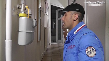 Ria Rodrigez fucked by gas inspector