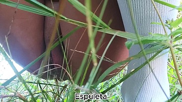 Leaked hottie pissing in the middle of the woods in the forests of Brazil