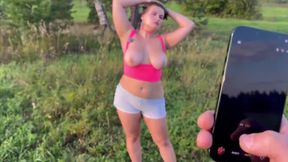 Hot bbw girl was asked for a little favour and now she fucks on my dick