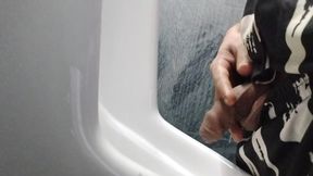 Masturbating in toilet