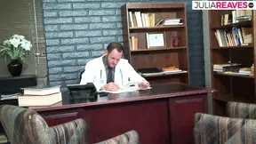 Hot nurse sucks and rides doctor's huge cock