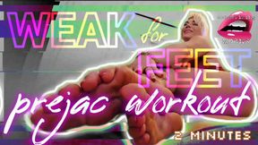 Prejac Workout: Weak for Feet #2 - Foot Worship JOI Timer [2 Minutes] w Mesmerizing Moans