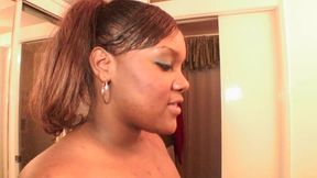 chocolate stallion gets fucked in her black girl pussy