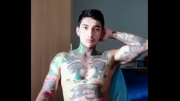 tattooed pinoy boy jerking his uncut thick dick for cam (1&#039_10&#039_&#039_)