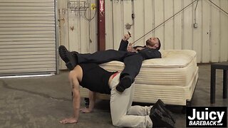 Jordan Levine barebacking deeply at Lucky Daniels ass