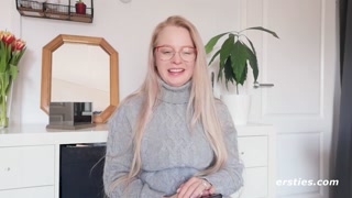 Ersties - Blonde Babe Anna Talks About the First Time She Squirted