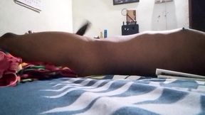 Indian tourist guy staying masterbating in the living room