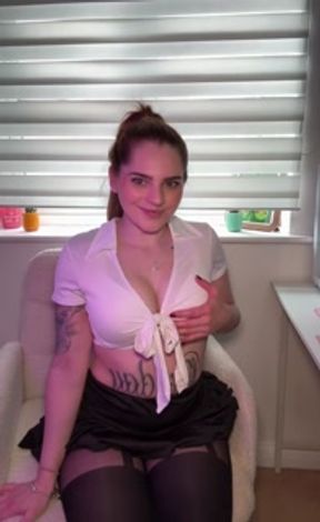 Busty British Redhead Teacher JOI