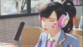 D. Va Gets A Treat~ 3D Animation