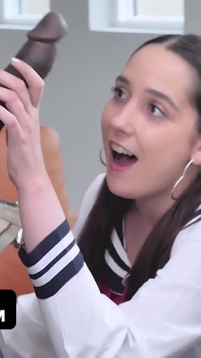 Captivating moment from &quot;Teen White Girl Leah Lee Fucked To Orgasm By Big Black Guy While Her Best Friend Is Watching -&quot;
