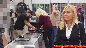 Pawnshop Milf Cocksucks Out The Back For Cash