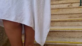 Fuck in Budapest public pool