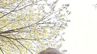 Outdoor Blonde Giantess Female Domination point of view Kinky Foot Trample Bad Toes Sub Dog Humilation