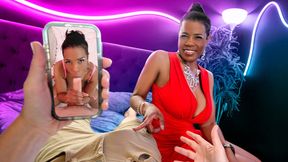 Step-nana's wild lingerie party turns into a handjob cum show