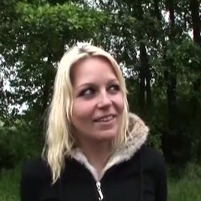 Natural Busty Girl Fucked Outside