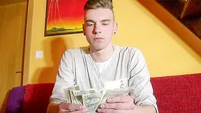 Debt Dandy ~ Brunette Bottom Worships Balls, Takes Dick Deep