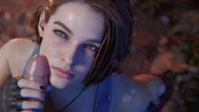 Jill Valentine - Spraying Your Hot Jizz on Her Pretty Face