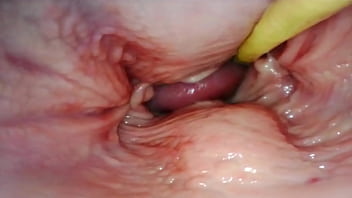 HOT INTERNAL POV. CAMERA INSIDE HER PUSSY WHILE I FILL HER WITH CUM