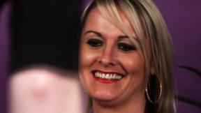 ”Four titty housewives jerking one guy off”