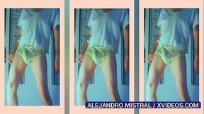 V&iacute_deo fetiche en trusa amarilla Alejandro Mistral