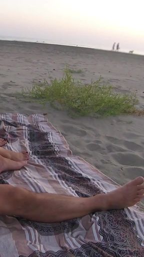 Jaw-dropping moment from &quot;Amateur French stepsister touches cock on public beach to her stepbrother in front of everyone &quot;