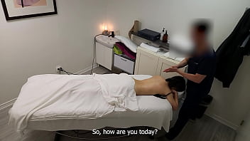 Petite Japanese girl was seduced, and fucked twice during massage