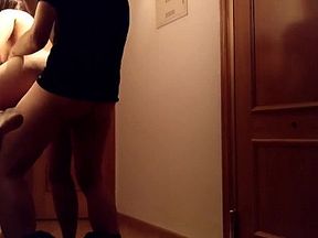 Paying the pizza with a blowjob and a quick fuck