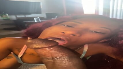 Black Babe Sucking That Dick  lesbians