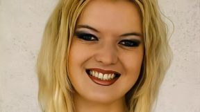 Blonde bombshell Barbara welcomes it deep