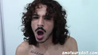 Aussie French Twink Jerks Uncut Cock Begging for Yours in Tight Hole