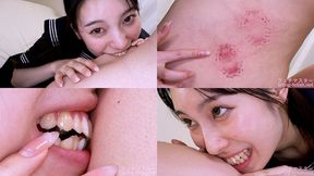 Akari Hanazato - Biting by Japanese cute girl part2