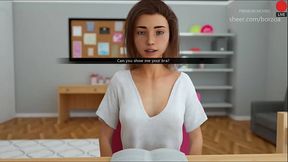 59 - I am watching my stepsister masturbate through a webcam. She is almost get caught by mom. (Dubbing - Milfy City)