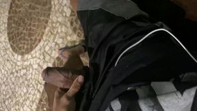 tirando o pauzao pra fora na praia de santos a noite