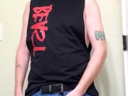 Ginger showing off big dick