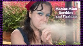 Maxine Minx Smoking and Flashing