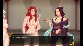 Mature lesbians explore big boobs and French booty