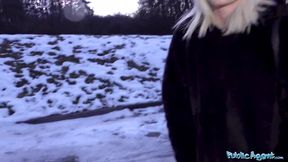 Public Agent Pretty skinny student receives facial in cheap Czech hotel