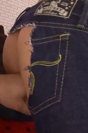 Slut gets a dildo fuck then rides two huge cocks to a cumshot