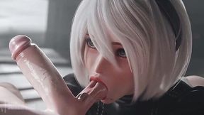 2B’s Tight Android Ass Gets Fucked Hard in This Insane 3D Animation Compilation