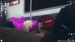 Step mommy receives it on during a steamy night train ride
