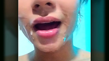 TS Angelique Monroe - My cum covered face ...