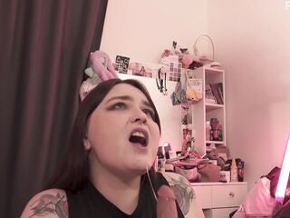 charming big beautiful woman will squeeze all the juices without your jock! (solo, sex toy, cum)