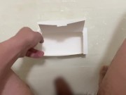 the morning yellow pee bukkake on the box