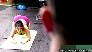 MILA MILKSHAKE UNLEASHES HER INNER SENSUAL BEAST Steamy Gym Stretching Session Turns Into POV Blowjob Extravaganza!